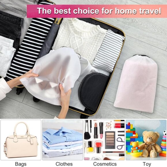 18 Pack Shoe Bags - 11.8in x 15.7in, Storage Bags for Packing, Travel Essentials - Picture 4 of 7